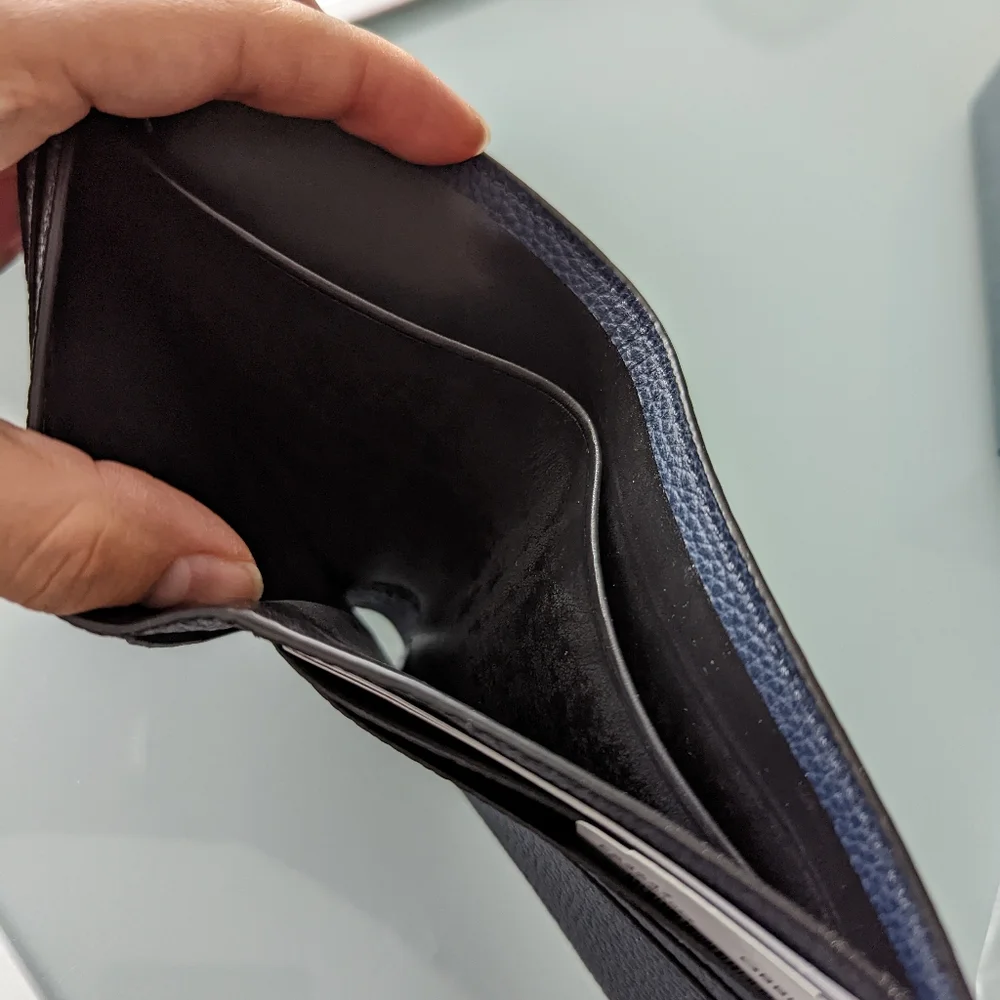 Navy coach wallet